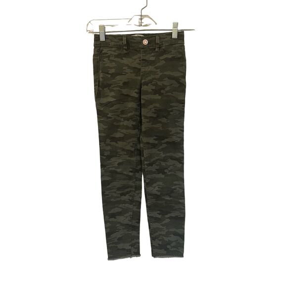 Abercrombie Kids Pull-On Jean sz 9/10 SLIM Army Fatigue Pants - Picture 1 of 6